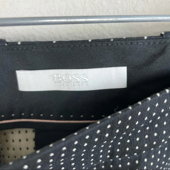 BOSS Hugo Boss Tanitea Cropped Dot Pants Black Business Casual Women’s 4 - Picture 7 of 12